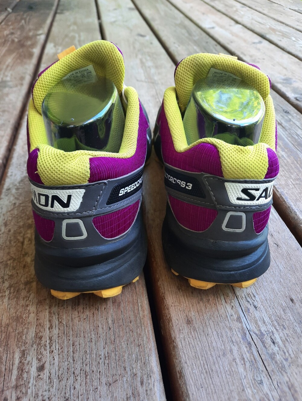 Salomon Speedcross 3 Plum Black Crown Grip Trail Running Hiking Shoes Size 8.5 - Picture 9 of 16